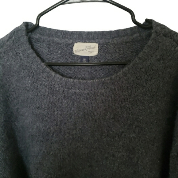 ⭐ Universal Thread Womens Blue Chunky Knit Sweater Oversized Sleeves XXL wool - Picture 2 of 8
